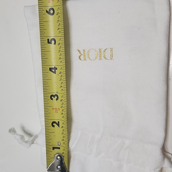 Dior White Drawstring Pouch Dust Bag - Picture 6 of 6